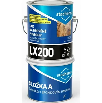 Lak na dřevo Epoxidový lak matný / LX200 - 10 l SET