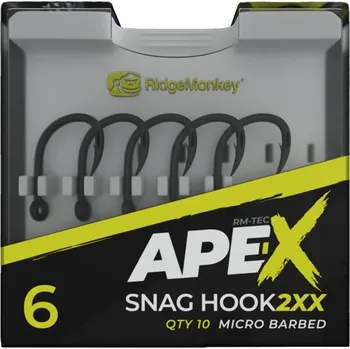 Ridgemonkey APE-X SNAG HOOK 2XX Háčky do země s protihrotem 10 ks