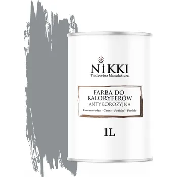 barva na kov Barva pro radiátory Antikorozní Odolná 1L Matná Šedá RAL7045 3v1