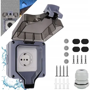 Venkovní osvětlení Venkovní vodotěsná zásuvka ideální do zahrady IP66