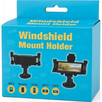 Držák do auta na sklo pro telefon, GPS, smartphone, nastavitelný