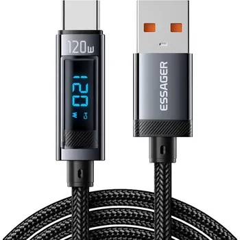 Datový kabel Kabel ESSAGER USB - USB-C 2 m černý