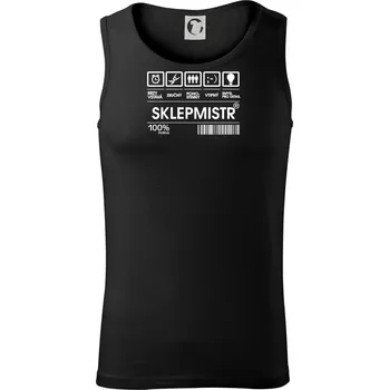 Pánské termoprádlo Čárový kód sklepmistr - Tílko pánské Core - M ( Černá )