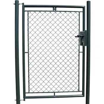 Pletivo Jednokřídlá branka PRIMA poplastovaná 1000/1800 mm | antracitová šedá RAL 7016 | výplň čtyřhranné pletivo | oko 55 × 55 mm | drát 2,7 mm