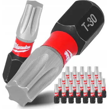 Bit 25x Bity úderové MILWAUKEE TX30 25 mm MAGNETICKÝ ŠROUBOVACÍ BIT TORX