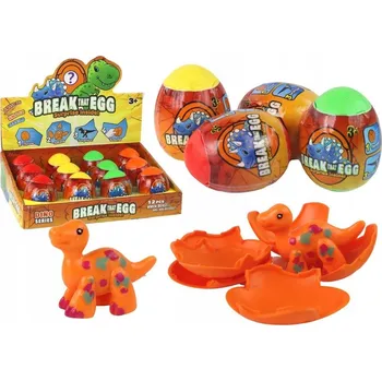 Figurka Magické Praskající Vajíčko Dinosaurus ve Skorupu 4 Barvy 6 cm