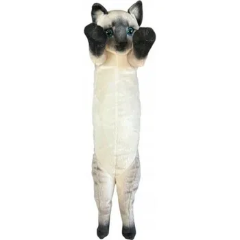 plyšák Plyšová Kočička Stojící Dlouhás Siamský DUBI - 55 cm