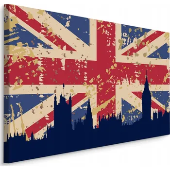 Obraz Obraz Vlajka Velké Británie Londýn Dekorace 40x30