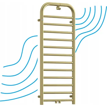 Radiátor Koupelnový radiátor vodní Deante 458 W 500 x 1210 mm zlatý
