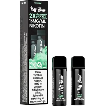 POD 2PCS COOL MINT PUFF HOUSE