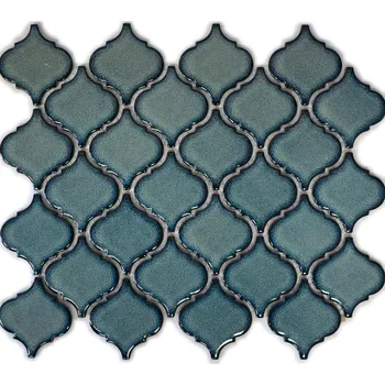 Obklad Keramická mozaika 29,3 x 24,5 cm lesklá mrazuvzdorná modrá zelená