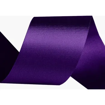 Atlasová stuha oboulící svazky po 5 m šíře 50 mm, barva 515 fialová purpura