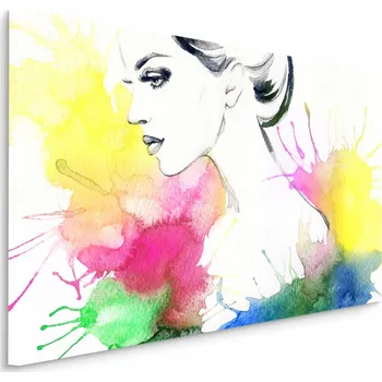 Obraz Obraz do obýváku barevný PORTRET akvarel 40x30