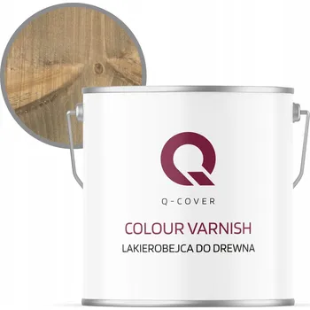 barva a nátěr na dřevo Lazurovací lak Q-COVER 5 l béžová, šedá polomatná