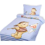 Herding Povlečení do postýlky Medvídek a káčatko 40X60/100X135CM