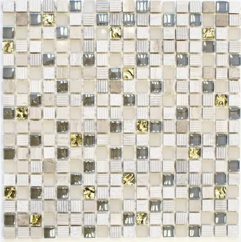 Obklad Mozaika WzorcowniaStudio 30,5 x 30,5 cm – odstíny žluté a zlaté