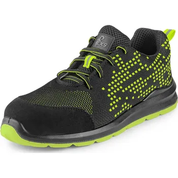 Pracovní obuv CANIS CXS Obuv TEXLINE RAB S1 polobotka černá/zelená - 35 AKCE