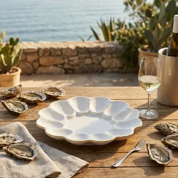 Talíř Porcelánová miska na vejce VIBO WHITE 21,5 cm