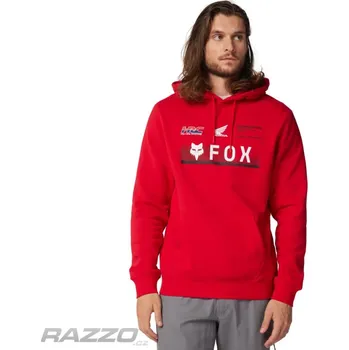 Pánská mikina Pánská mikina FOX X Honda Pullover Fleece Flame Red XL