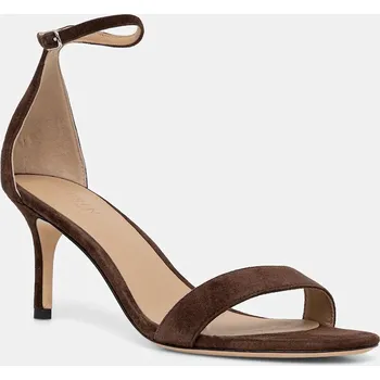 Dámské sandále Semišové sandály Lauren Ralph Lauren Allie Mid 802959175011.200 hnědá 89X, EUR 36