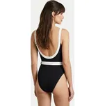 Seafolly Jednodílné plavky Band Wave 11220-305 Černá 14