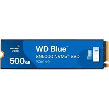 Pevný disk SanDisk WD BLUE SSD NVMe 500GB PCIe SN5000, Gen4, (R:5000, W:4000MB/s) WDS500G4B0E
