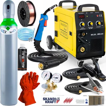 Svářečka Svařovací stroj Magnum MIG 200 KN MMA migomat 2v1 200A MIG TIG MMA 3v1