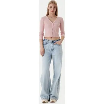 Dámský svetr Guess Kardigan V6RP06 K8RT2 Růžová Regular Fit XL