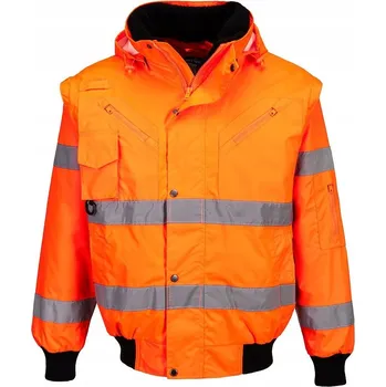 Moto oblečení Bunda Bomber 3v1 EN ISO 20471 Tř.3 vel. M Oranžová R