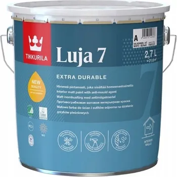 barva na zeď Tikkurila akrylová Barva na zeď 2,7 l Bílá matná