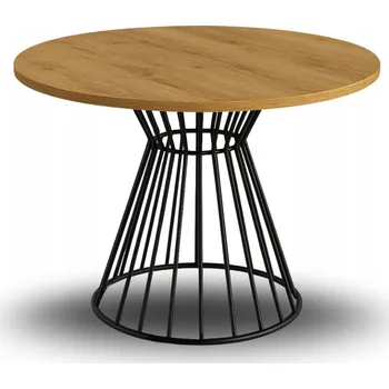 Jídelní stůl Kulatý stůl Lea - v barvě Dub Craft Zlatý 75cm