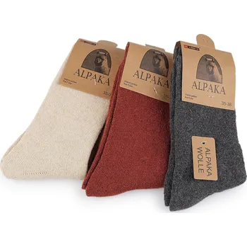 Dámské ponožky Dámské ponožky thermo Alpaka, barva 17 (vel. 35-38) mix náhodných barev světlý