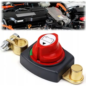 vypínač Vypínač proudu 12V-48V 300A + svorky pro auta, obytné vozy a nákladní vozidla