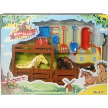 Figurka KONÍK + OHRADA SWEDE 2 FIGURKY KONÍ + PŘÍSLUŠENSTVÍ HRAČKA PRO DĚTI ZÁBAVA