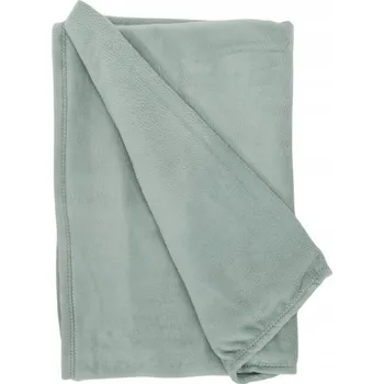 deka PLYŠOVÁ DEKA POLYESTER SVĚTLE ZELENÁ 130 X 160 CM PRO DOMÁCÍ POUŽITÍ