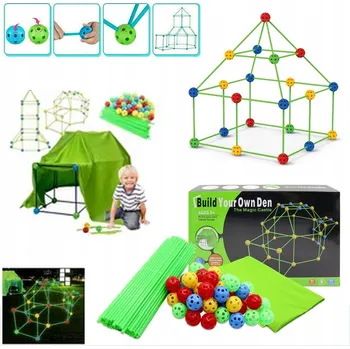 ostatní stavebnice Stavebnice Slámky Tyčinky Sada pro stavbu základny stanu 175ks
