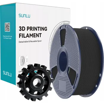 Filament Filament PETG Sunlu 1,75 mm 1000 g černý