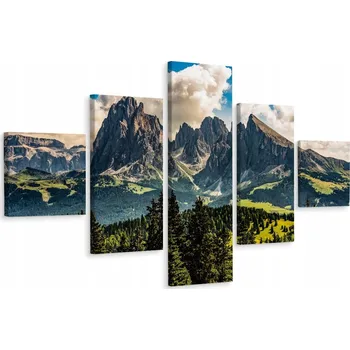 Obraz Vícedílný obraz STROMY v Horách Krajina 3D 200x120