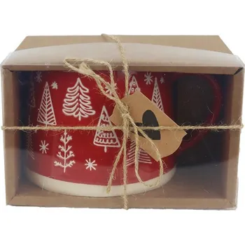 Stolování Keramický hrnek se stromečky v krabičce X7647/S1