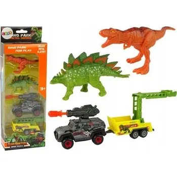 Figurka Dinosauři Sada Auto Raketa Přívěs