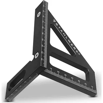 Úhloměr Stahlwerk Úhelník 3D s dorazem 6405