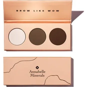 Barva na řasy a obočí Annabelle Minerals Brow Like Wow Paletka na obočí 1 ks