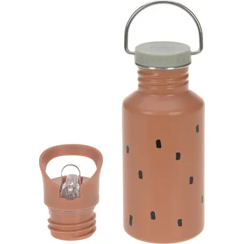 Dětský batoh LÄSSIG Bottle Stainless Steel Happy Prints caramel (Německá značka LÄSSIG je lídrem v prodeji doplňků pro maminky a děti v západní Evropě. Jejich výrobky se vyznačují velmi vysokou úrovní zpracování a také praktičností, díky které si výrobky této značky o