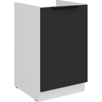 Kuchyňská skříňka 50 ZL 1F BB, Spodní kuchyňská skříňka Aria černá&nbsp;/bílá