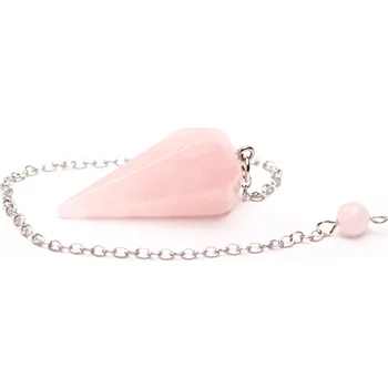 Přívěsek Magieprirody.cz Kyvadlo Růženín jehlan 40 mm s řetízkem #ZB247