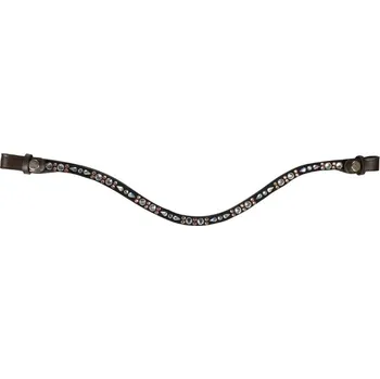 Jezdectví Čelenka HKM Sparkle brown/rose-gold COB