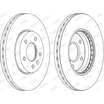 Brzdový systém Brzdový kotouč JURID 562631JC-1