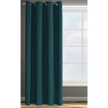 Vánoční ozdoba Hotový závěs PARISA zatemňovací petrolejový - na průchodkách