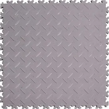 PVC dlažba Mosolut Machine Industrial ECO, 7mm, diamant, sv.šedá