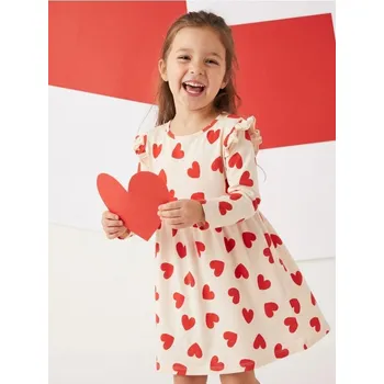 Dívčí šaty Sinsay - Teplákové šaty - krémová - 263EN-01X - 263EN-01X-74